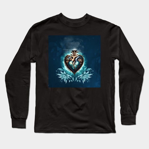 Wonderful elegant steampunk heart. Long Sleeve T-Shirt by Nicky2342